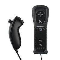 Remote MotionPlus and Nunchuk Controller with Case for Wii/Wii U (Black)