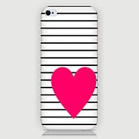 Red Love Pattern Phone Back Case Cover for iPhone5C