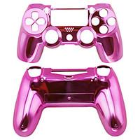 Replacement Controller Case for PS4 Controller PS4 Case Plating(Pink/Red/Purple)