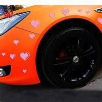 reflective romantic love personality car stickers15pcsset