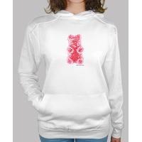 red gummy bear. sweatshirt white girl