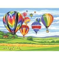 Reeves Large painting by Numbers - Hot Air Balloons