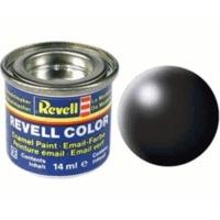 revell black semi gloss ral 9005 14ml tin 32302