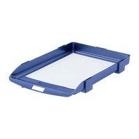 rexel agenda 35mm classic letter tray stackable blue single