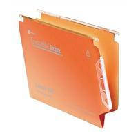 Rexel Crystalfile Classic Lateral File Manilla V-Base 15mm (Orange) 1 x Pack of 50 Lateral Files