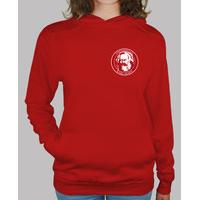 red sweatshirt ukm girl