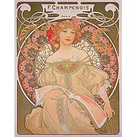 Reverie, 1897 By Alphonse Mucha