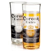 Recycled Corona Extra Beer Bottle Glasses 11.6oz / 330ml (Pack of 2)