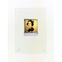 Reflection 24ct Gold Leaf Polaroid Collage By Andrew Millar