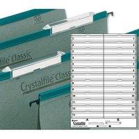Rexel Crystalfile Classic Card Inserts (White) - 1 x Pack of 50 Inserts