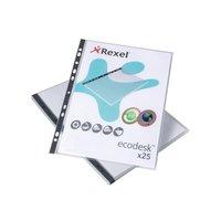 rexel ecodesk a4 top opening pockets 1 x pack of 25 pockets