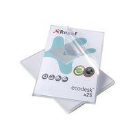 Rexel Ecodesk (A4) L Folders (Clear) - 1 x Pack of 25 Folders