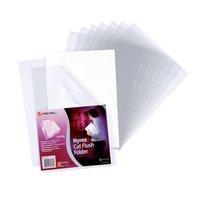 Rexel Nyrex (A4) Cut Flush Folder (Clear) - 1 x Pack of 25 Folders