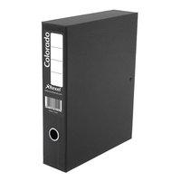 Rexel Colorado (A4) Lockspring Box File 70mm Spine (Black) - 1 x Pack of 5 Box Files