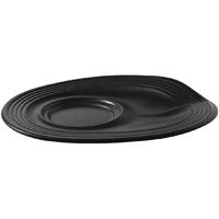 Revol Froisses Cappuccino Saucers Black 175mm Pack of 6
