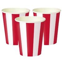 Red Stripe Party Cups