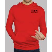 red sweatshirt