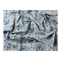 Regal Print Cotton Lawn Dress Fabric Blue