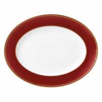 Renaissance Red Oval Serving Dish 35cm