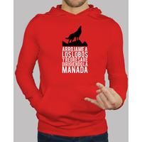 red sweatshirt throw me to the wolves