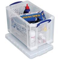 Really Useful (24L) A4 Suspension File Box (Clear)