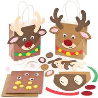 reindeer gift bag craft kits pack of 4