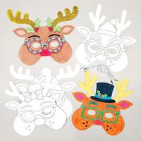 reindeer colour in masks pack of 6