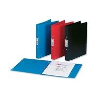 rexel budget 2 a4 ring binders 30mm spine red 1 x pack of 25 ring bind ...