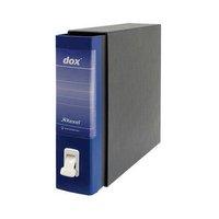 rexel dox 1 a4 lever arch file in a dust cover blue single