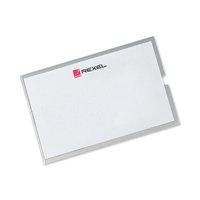 rexel nyrex top opening card holders clear 203x 27mm 1 x pack of 25 ca ...