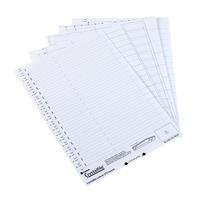 rexel crystalfile lateral 275 file inserts white 1 x pack of 50 insert ...