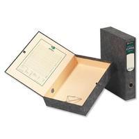 Rexel Classic (Foolscap) Lockspring Box File (Green/Black) - 1 x Pack of 5 Box Files