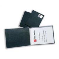Rexel Slimview (A4) Leather Look Display Book with 12 Pockets (Black)