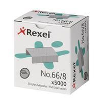 Rexel No.66 8mm Heavy Duty Staples (1 x Box of 5000 Staples)