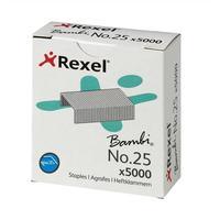 Rexel No.25 4mm Staples (1 x Box of 5000 Staples)