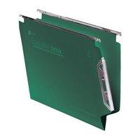 rexel crystalfile extra lateral 330mm files green 1 x pack of 25 files