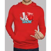 red sweatshirt chic @