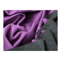 Reversible Triple Layered Stretch Jersey Dress Fabric Plum & Black