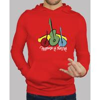 red sweatshirt parrandera