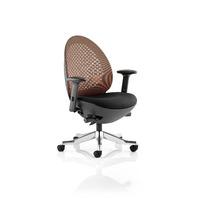 revo black shell mandarin mesh operator chair