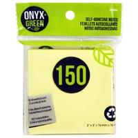 Recycled Paper Self-Adhesive Notes - 3 x 50 Sheets - Yellow