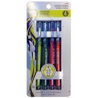 Recycled Fine Highlighters - 4 Pack - Assorted Neon Colours