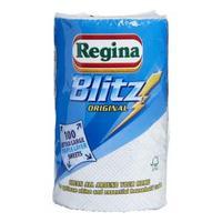 Regina Blitz Kitchen Towel No-Smears Pure Pulp Recycled 100 Sheets