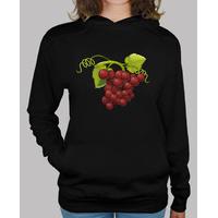 red grapes girl hooded sweatshirt