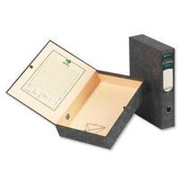 rexel classic foolscap lockspring box file greenblack 1 x pack of 5