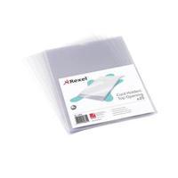 Rexel Nyrex A4 Card Holder Clear - 1 x Pack of 25 Card Holders 12081
