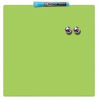 Rexel 360x360mm Magnetic Dry Erase Board Square Tile Lime Green