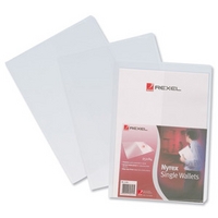 Rexel Nyrex A4 Single Wallet Clear 1 x Pack of 25 Wallets 12181