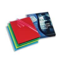 Rexel A4 Polypropylene Cut Flush Folder Assorted Colours - 1 x Pack of