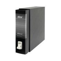 rexel dox 1 a4 lever arch file 80mm spine in a dust cover black pack